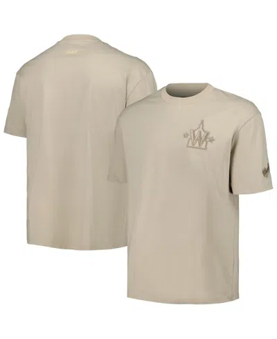 Pro Standard Men's Tan Washington Nationals Neutral Drop Shoulder T-shirt