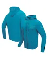 Pro Standard Men's Teal Charlotte Hornets Triple Tonal Dk Full-zip Hoodie Jacket In Teal