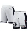 Pro Standard Men's White Denver Nuggets 2024/25 City Edition 2.0 Shorts In Gray
