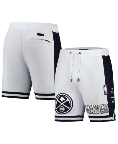 Pro Standard Men's White Denver Nuggets 2024/25 City Edition 2.0 Shorts In Gray