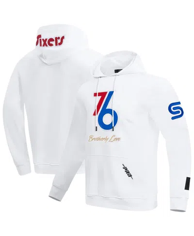 Pro Standard Men's White Philadelphia 76ers 2024/25 City Edition Pullover Hoodie