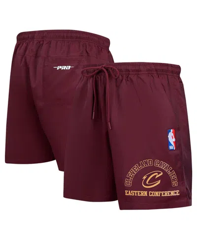 Pro Standard Men's Wine Cleveland Cavaliers Area Code Shorts In Burgundy