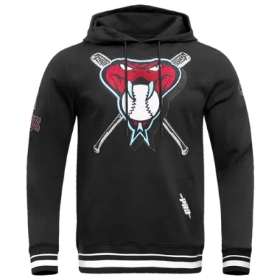 Pro Standard Mens Arizona Diamondbacks  Diamondbacks Mash Up M Rib Flc Po Hoodie In Black