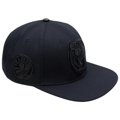 Pro Standard Mens Boston Celtics  Celtics Bob Logo Snapback Hat In Black/black