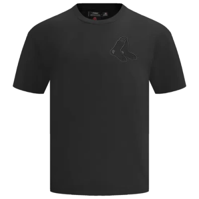 Pro Standard Mens Boston Red Sox Red Sox Neutral Cj Drop Shoulder Tee In Black