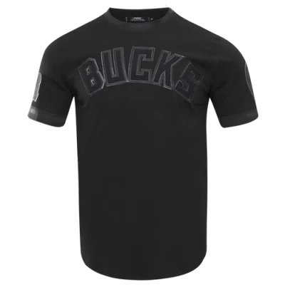 Pro Standard Mens Bucks Triple Black Dk Tee