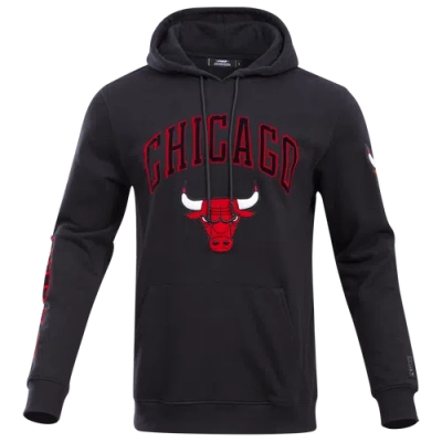 Pro Standard Mens Chicago Bulls Bulls Classic Bristle Flc Po Hoodie In Black