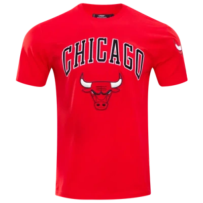 Pro Standard Mens Chicago Bulls Bulls Classic Bristle Sj Tee In Red