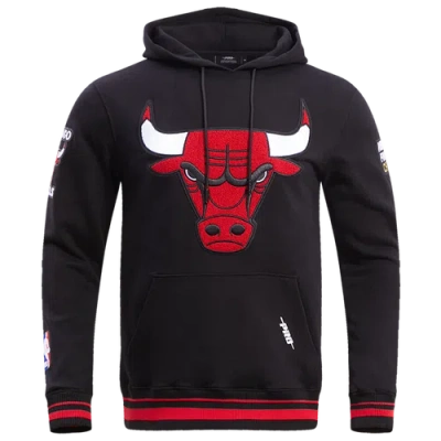 Pro Standard Mens Chicago Bulls  Bulls Retro Classic Flc Po Hoodie In Red/black/black