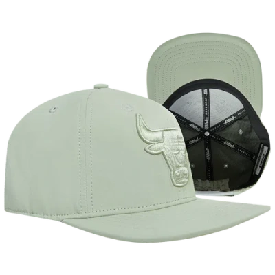 Pro Standard Mens Chicago Bulls  Bulls Wool Logo Snapback Hat In Khaki/khaki