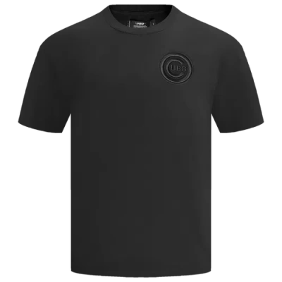 Pro Standard Mens Chicago Cubs Cubs Neutral Cj Drop Shoulder Tee In Black