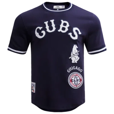 Pro Standard Mens Chicago Cubs  Cubs Retro Classic Dk Tee In Midnight Navy