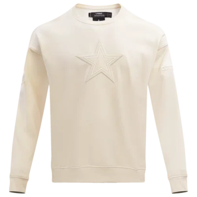 Pro Standard Mens Dallas Cowboys Sweatshirt In Eggshell