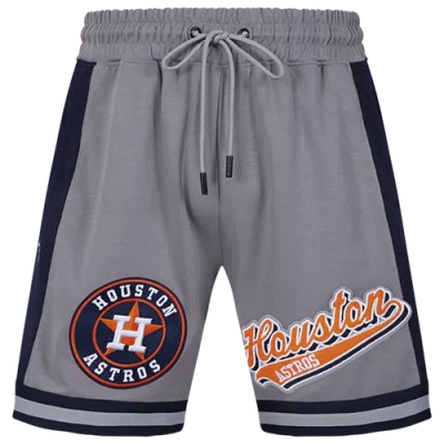 Pro Standard Mens  Astros Script Tail Dk 2.0 Short In Gray/midnight Navy