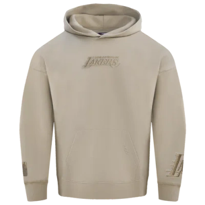 Pro Standard Mens Lakers Pullover Hoodie In Taupe