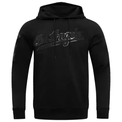 Pro Standard Mens Los Angeles Dodgers Triple Black Dk Po Hoodie