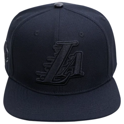 Pro Standard Mens Los Angeles Lakers  Lakers Logo Snapback Hat In Black/black