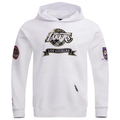 Pro Standard Mens Los Angeles Lakers  Lakers Pro Prep Drop Shoulder Hoodie In White