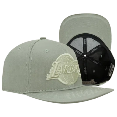 Pro Standard Mens Los Angeles Lakers  Lakers Wool Logo Snapback Hat In Khaki/khaki