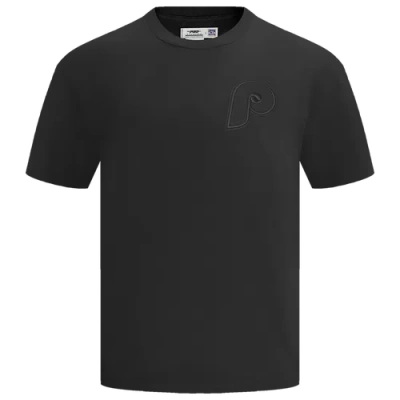 Pro Standard Mens Phillies Neutral Cj Drop Shoulder Tee In Black