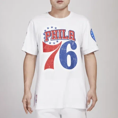 Pro Standard Mens  76ers Crackle Sj T-shirt In White