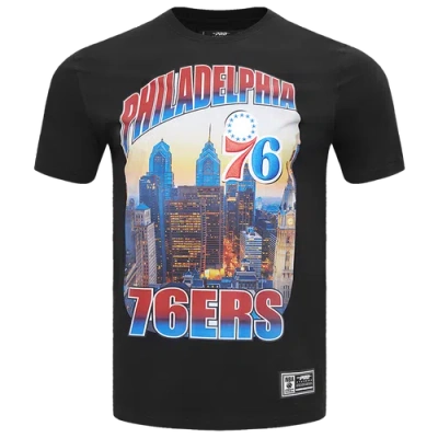Pro Standard Mens  76ers Graphic Gradient Sj T-shirt In Black/black