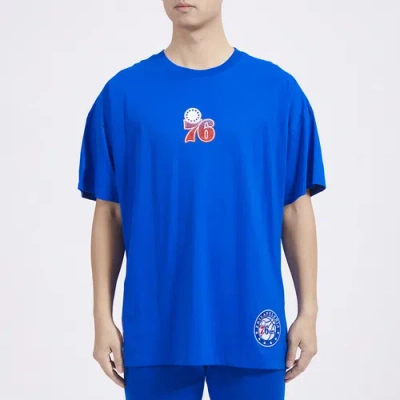 Pro Standard Mens  76ers Os Letters Cj Ds T-shirt In Blue/blue