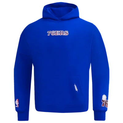 Pro Standard Mens  76ers Os Letters Fleece P/o Hoodie In Blue/blue