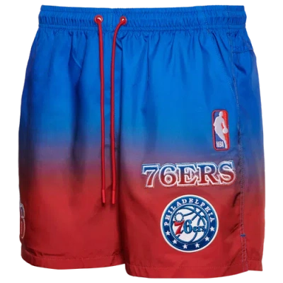 Pro Standard Mens  76ers Os Letters Ombre Woven Shorts In Blue