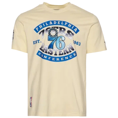 Pro Standard Mens  76ers Short Sleeve Flex T-shirt In Gold