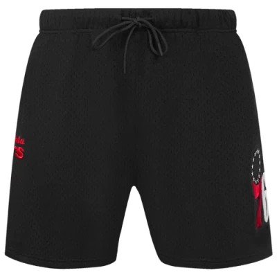 Pro Standard Mens  76ers Souvenir Mesh Shorts In Black/red