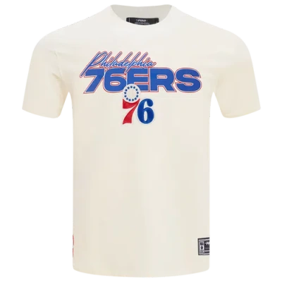 Pro Standard Mens  76ers World Of Basketball T-shirt In Eggshell/multi