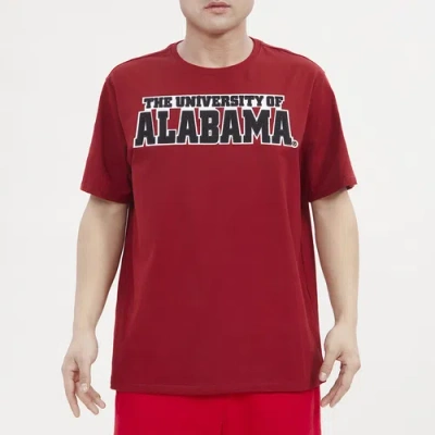 Pro Standard Mens  Alabama Classic T-shirt In Cardinal/white