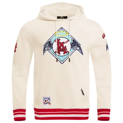 Pro Standard Mens  Angels Retro Classic Flc Po Hoodie In Nude