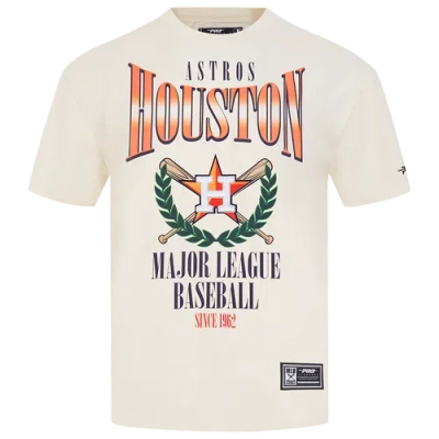 Pro Standard Mens  Astros Around The World Cj Drop Shoulder T-shirt In White