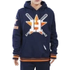 Pro Standard Mens  Astros Mash Up Rib Flc Po Hoodie