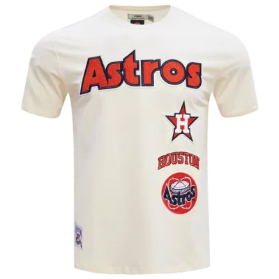 Pro Standard Mens  Astros Retro Classic Sj Striped Tee In Neutral
