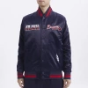 Pro Standard Mens  Clev. Guardians Turn It Up M Rib Satin Jacket In Navy/red