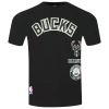 Pro Standard Mens  Bucks Retro Classic Sj Striped Tee In Black