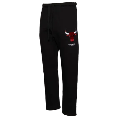 Pro Standard Mens  Bulls City Signature Straight Leg Pants In Black/black
