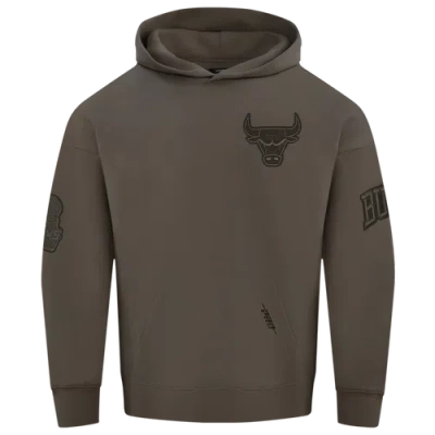 Pro Standard Mens Chicago Bulls  Bulls Logo Hoodie In Brown