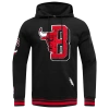 Pro Standard Mens  Bulls Mash Up Rib Flc Po Hoodie In Black/red/black
