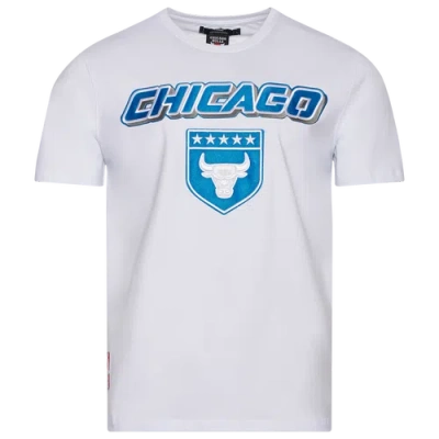 Pro Standard Mens  Bulls Military Sj T-shirt In White/blue