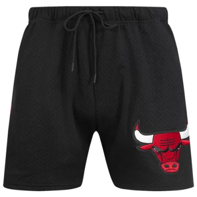 Pro Standard Mens  Bulls Souvenir Mesh Shorts In Black/red