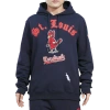 Pro Standard Mens  Cardinals Old English Flc Po Hoodie In Blue