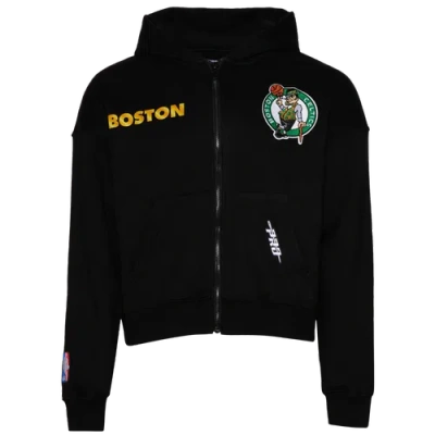 Pro Standard Mens  Celtics Gold Hoops Pro Full-zip Hoodie In Multi