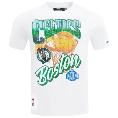 Pro Standard Mens  Celtics Gold Hoops Short Sleeve Flex T-shirt In Green
