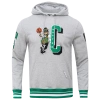 Pro Standard Mens  Celtics Mash Up Rib Flc Po Hoodie In Gray
