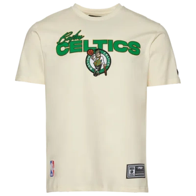 Pro Standard Mens  Celtics World Of Basketball T-shirt In Eggshell/multi