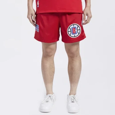 Pro Standard Mens  Clippers Classic Woven Shorts In Red/red